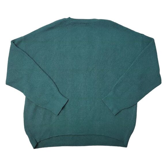 Express Women's Crewneck Easy Care Long Sleeved Relaxed Fit Sweater - Junebug - Picture 2 of 2